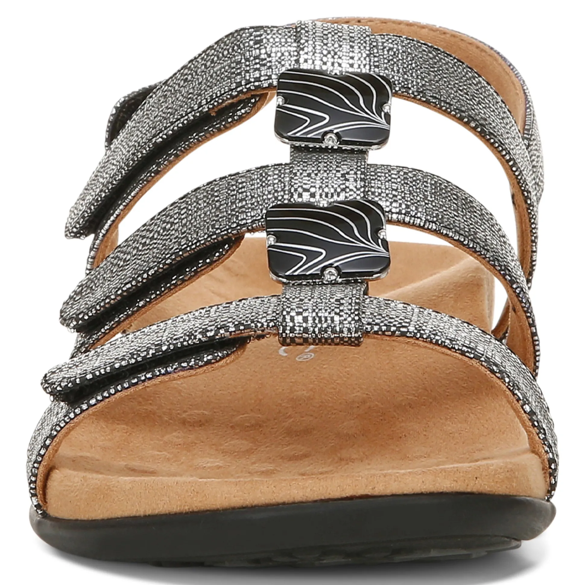 Amber Metallic Adjustable Sandal