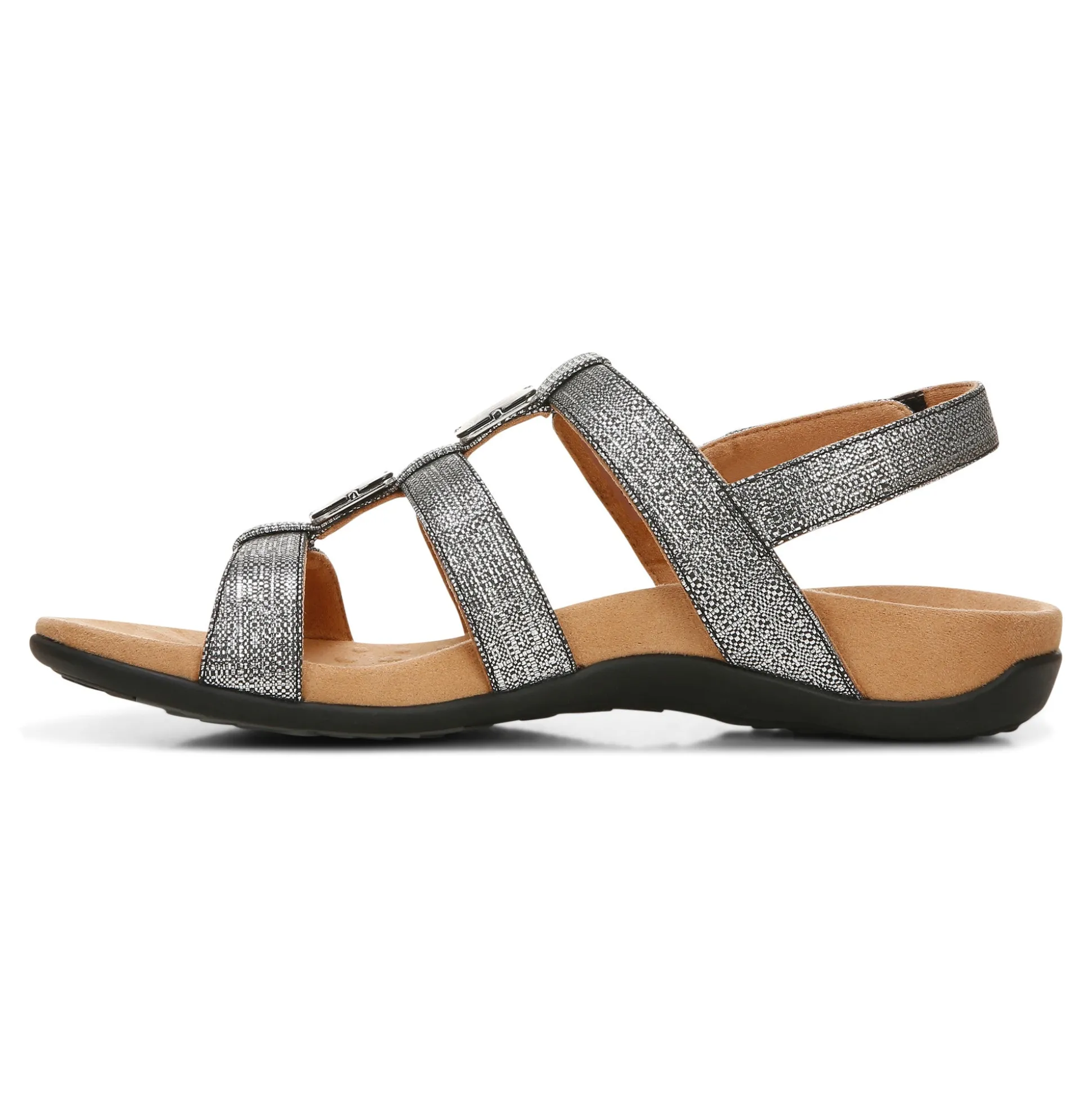 Amber Metallic Adjustable Sandal