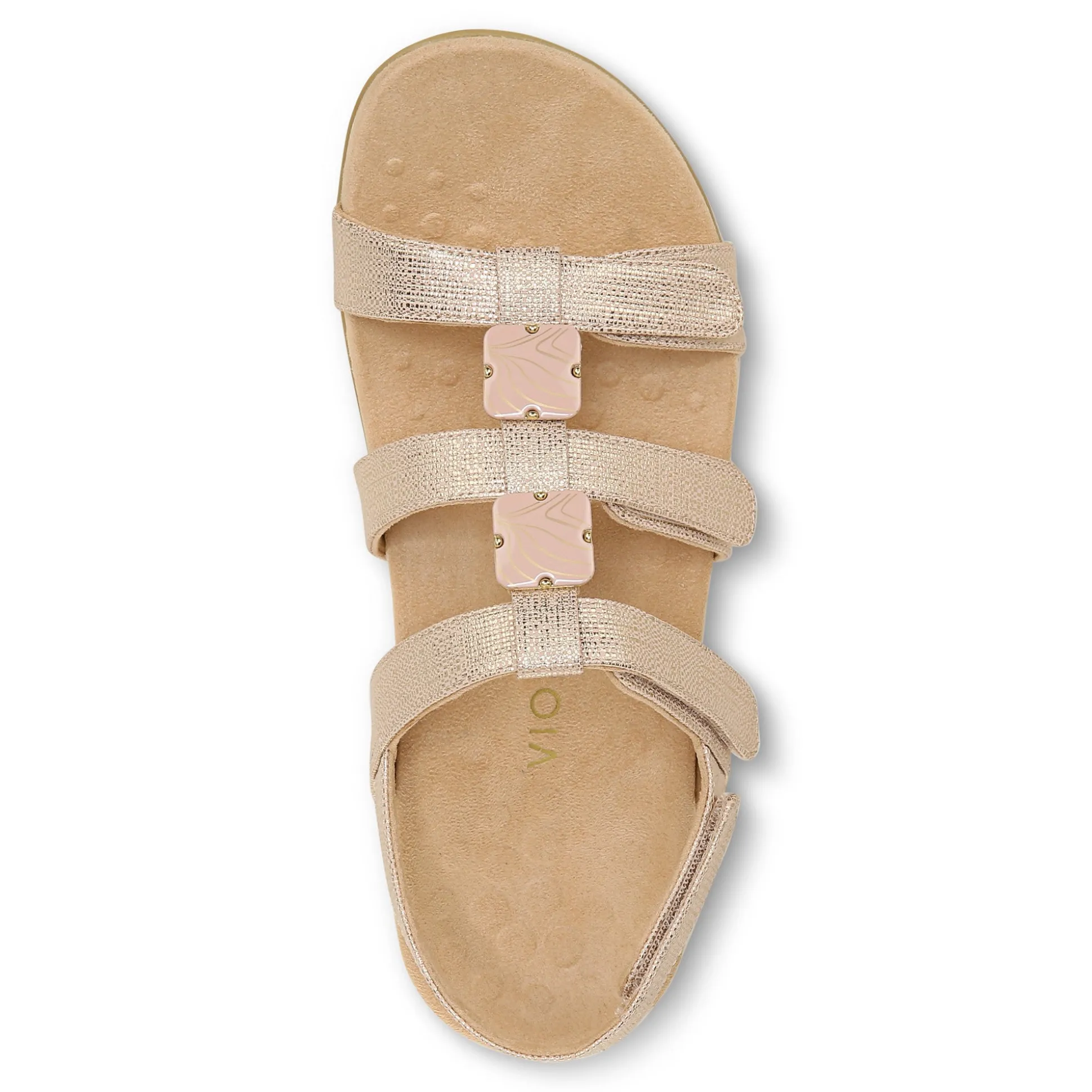 Amber Metallic Adjustable Sandal