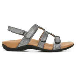 Women Vionic Sandals|Amber Metallic Adjustable Sandal