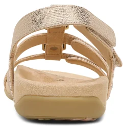 Women Vionic Sandals|Amber Metallic Adjustable Sandal
